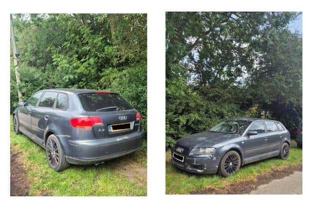 Eagle eyed members of the public spotted this vehicle being driven and left today in Belton and notified the police.