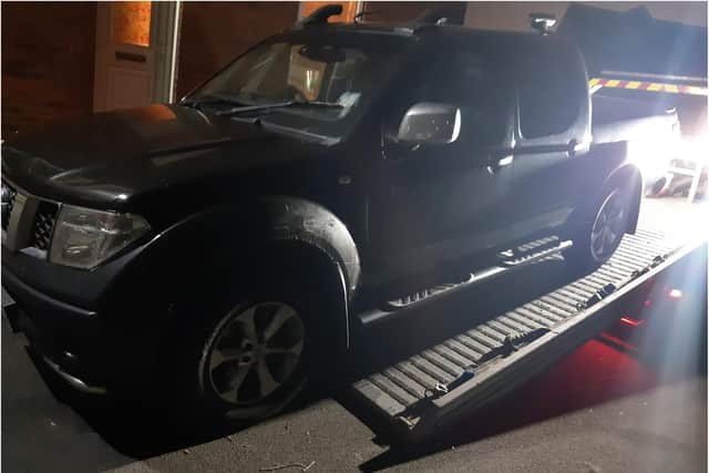 The stolen Nissan was recovered in Sheffield.