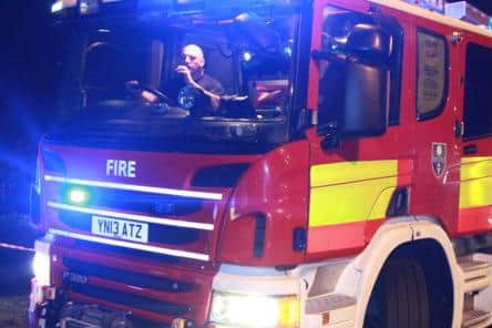 Firefighters attended two incidents last night