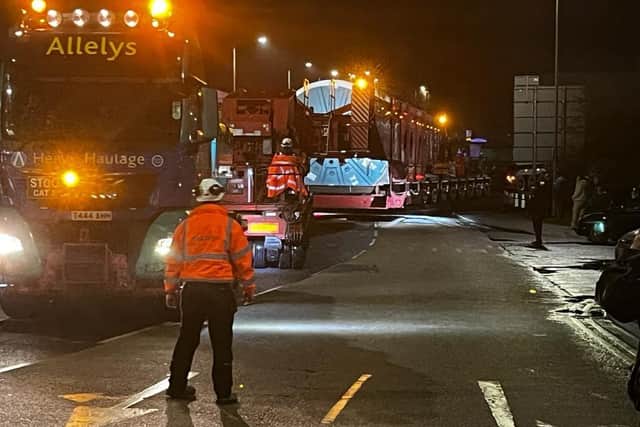 Warning: Motorists may be delayed as abnormal load makes its way past Doncaster on motorway network.