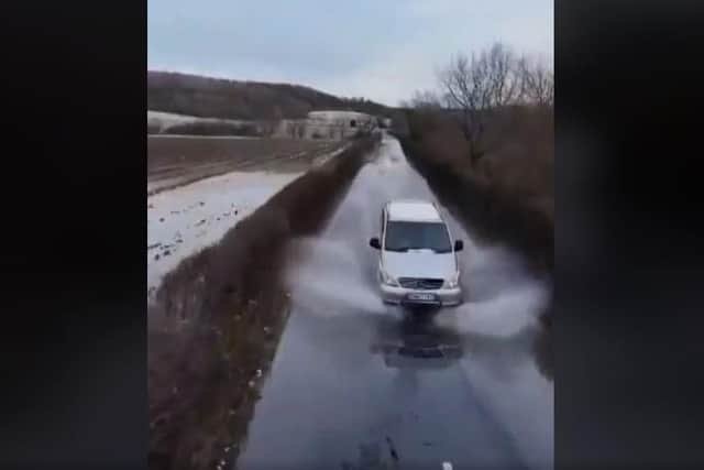 Drone footage shot by Chris Brown shows the extent of flooding across Doncaster.