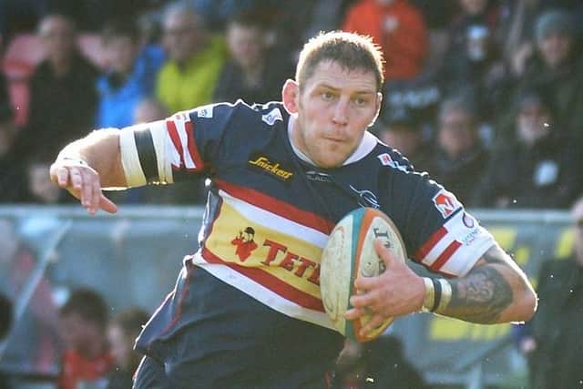 Matt Challinor pictured playing for Doncaster Knights against Hartpury in 2017 (Picture: Marie Caley)