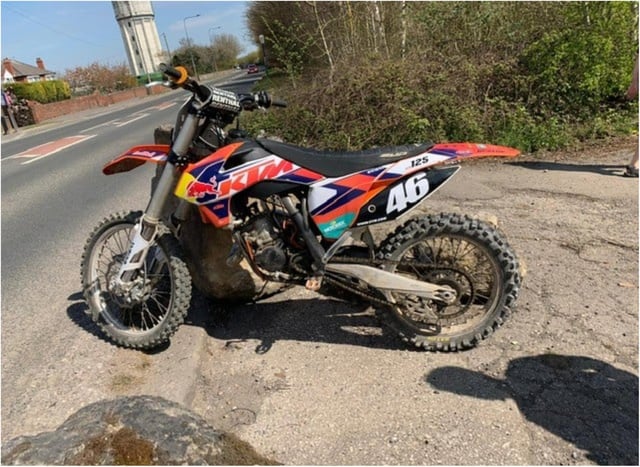 The bike was seized by police in Conisbrough.