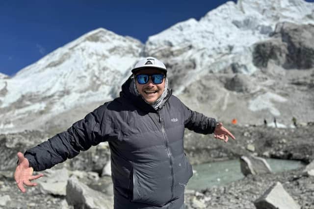 Nathan Kennedy trekked to Everest Base Camp to raise cash for charity.