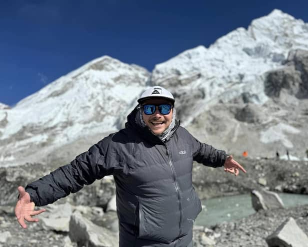 Nathan Kennedy trekked to Everest Base Camp to raise cash for charity.