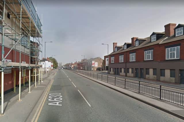 A pedestrian was injured in a collision on Balby Road, Doncaster, last night