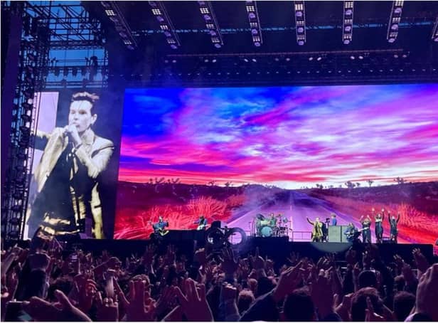 Did Brandon Flowers call Doncaster 'Donchester' during the Eco Power Stadium concert?