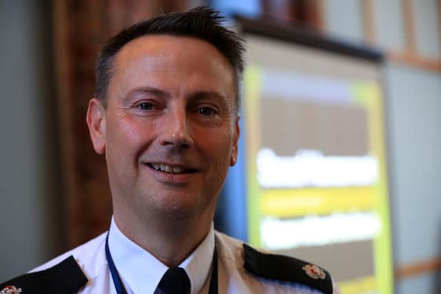 Know the line public awareness campaign on the sexual harassment of women & girls launch event. Pictured is Supt Paul McCurry from South Yorkshire Police.