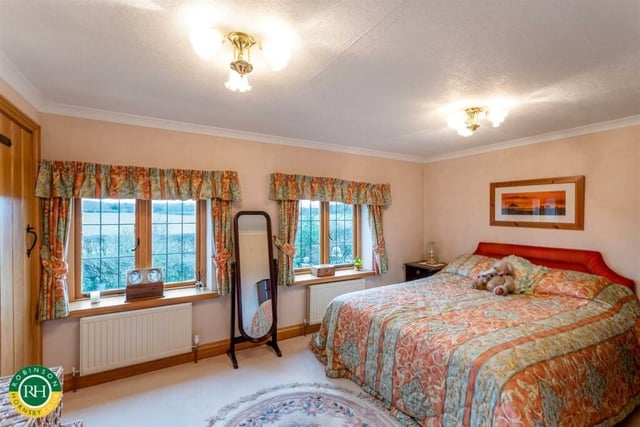 A double bedroom with fabulous views.