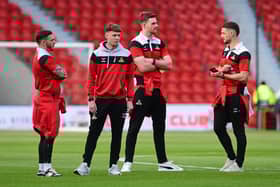 A number of Rovers players are nearing the end of their contracts including Luke Molyneux (right). Pic: Andrew Roe.
