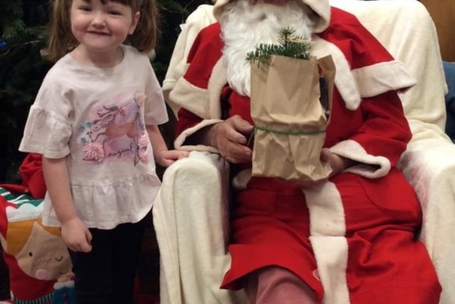 Santa paid a visit to Kettleshulme Primary School