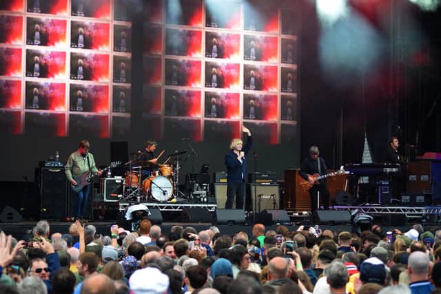 The Charlatans also stepped back in time with a catalogue of crowd pleasing classics. (Photo: Cuffe and Taylor).