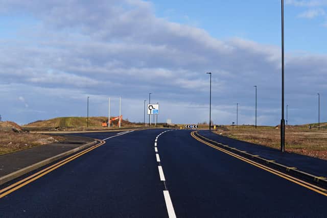 The new link road in Stainforth, which now joins the village to the M18. Picture: NDFP-05-01-21-StainforthLinkRoad 2-NMSY