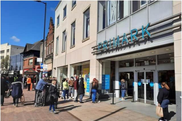 The incident is said to have taken place at Doncaster Primark.