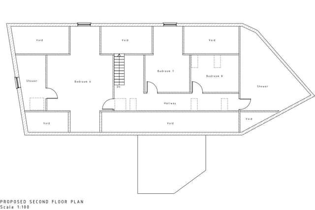Floor plans for Imperial Crescent HMO application.