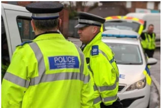 A police officer was injured after being attacked when violence flared in Armthorpe.