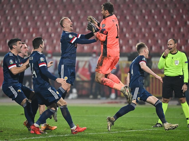 No chance with the goal - a textbook attacking header. Made an unbelievable stop in extra-time and then became a national hero to deny Mitrovic and send the country single-handedly - left-handed - to the Euro's.