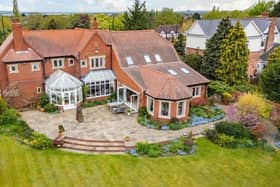 An overview of the rear of the stunning Doncaster property for sale at £1.4m.