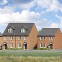An artist's impression of a street scene in Wheatley Hall Mews.