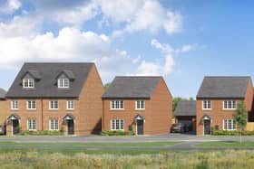 An artist's impression of a street scene in Wheatley Hall Mews.