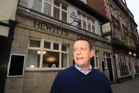 Landlord at The Plough in Doncaster Nick Griffin pictured outside his pub