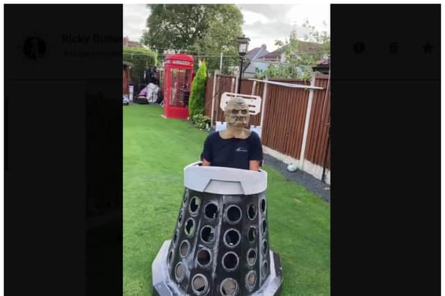 Doncaster Doctor Who fan Ricky Butler has created a working model of Dalek creator Davros from a mobility scooter.