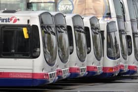 First buses. 
