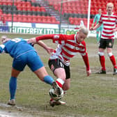 England international Bethany England in action for Doncaster Rovers Belles in 2013.