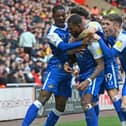 Rovers celebrate Reo Griffiths' goal at Sunderland