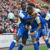 Rovers celebrate Reo Griffiths' goal at Sunderland