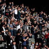 A limited number of Newcastle fans were at St James' Park for the Premier League clash with Sheffield United in May. Photo: Alex Pantling/Getty Images