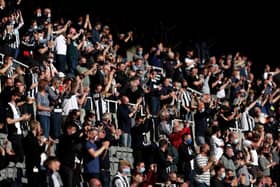 A limited number of Newcastle fans were at St James' Park for the Premier League clash with Sheffield United in May. Photo: Alex Pantling/Getty Images