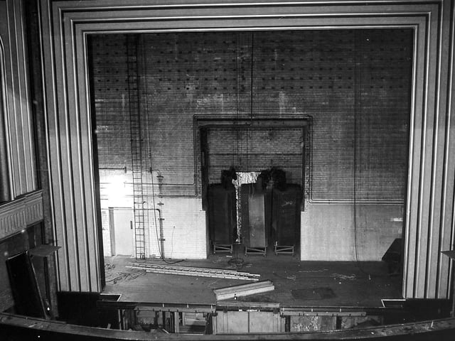 Inside the old Granada Cinema, which was on West Gate in Mansfield until it closed in 1973.