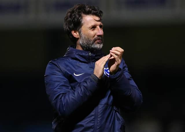 Portsmouth boss Danny Cowley. Photo by Jacques Feeney/Getty Images