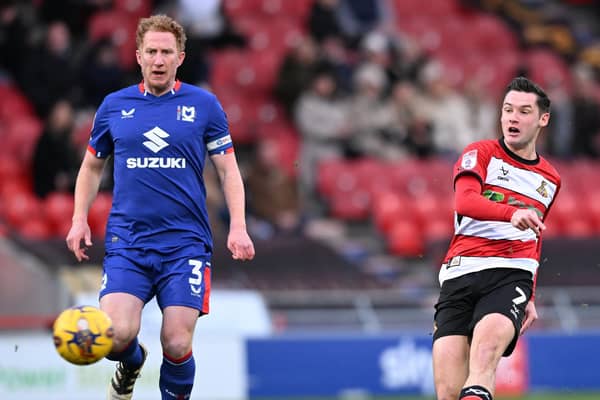 Luke Molyneux scores the opening goal. Picture: Howard Roe/AHPIX LTD