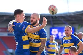 Luke Briscoe, second left, was one of the Dons’ star performers in 2024. Picture: Andrew Roe/AHPIX LTD
