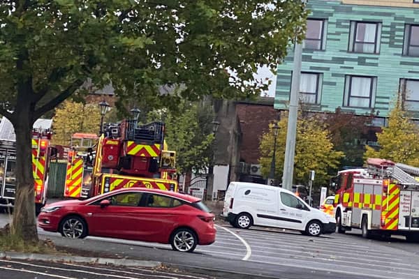 Fire crews outside the Premier Inn in Doncaster this morning. (Photo: Gary McLelland).