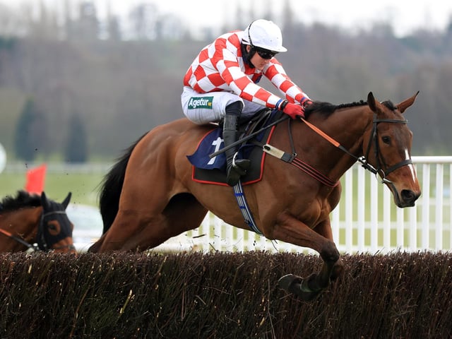 One of two tasty runners for trainer Emma Lavelle, this 8yo has been a revelation this term. He landed what is often a solid National trial at Warwick before proving his stamina for 4m-plus when second in the Eider Chase at Newcastle, beaten only by a rival who went on to win the Scottish National last week. Jumping-wise, he can throw in a howler, which doesn't augur well, but, sneaking into the race at the foot of the weights, he could still be improving and relishes going with 'Good' in the description,