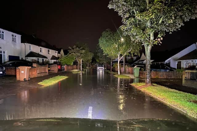 Heavy rain caused flooding in South Road, Drayton in Portsmouth on July 26. Picture: The Bearded Explorer