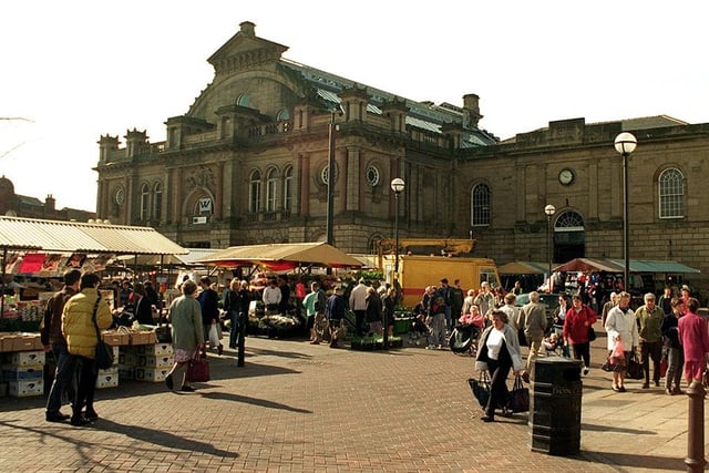 A busy Doncaster Corn Exchange pictured in April 1997