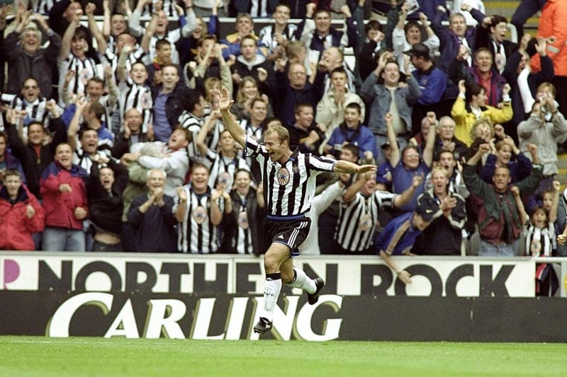 Newcastle have won over one-third of their Premier League games. Their first came courtesy of a Malcolm Allen goal in a 1-0 win against Everton. Their biggest was the 8-0 win against Sheffield Wednesday in Sir Bobby Robson’s first game in charge.
(Mandatory Credit: Clive Mason /Allsport)