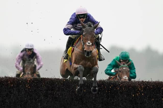 Harry Cobden riding Cyrname. Photo: Alan Crowhurst/Getty Images