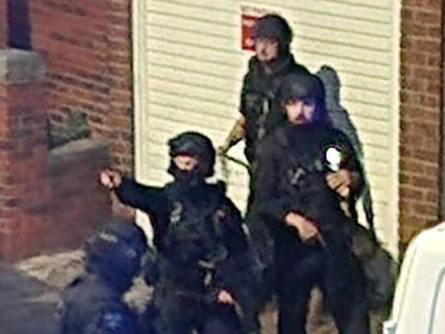 Armed officers have been at the scene in Mexborough tonight.