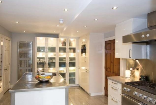There is also the luxury of a second kitchen just in case there isn't enough space in the main kitchen.