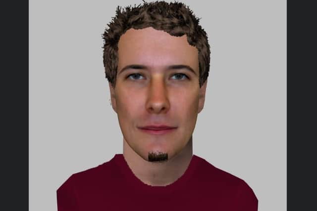 This is the face of a man who police believe carried out a sexual assault on a teenage girl, at Phoenix Park, Thurnscoe