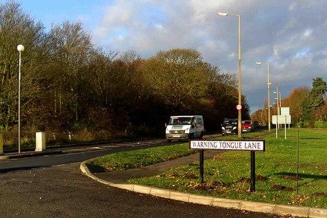 Bawtry Road at the junction with Warning Tongue Lane
