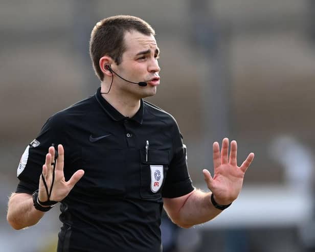 Tom Nield was in charge of Rovers' game at Wigan. Photo by Stu Forster/Getty Images