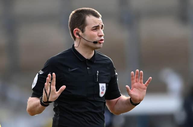 Tom Nield was in charge of Rovers' game at Wigan. Photo by Stu Forster/Getty Images