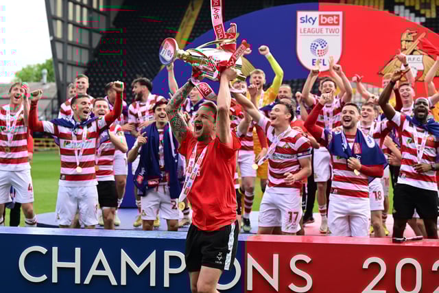 A 2-1 win at Notts County saw Rovers crowned League Two champions, sparking these scenes of jubilant celebrations.
