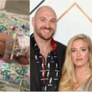 Tyson Fury and his wife Paris are hoping to leave hospital with baby daughter Athena. (Photo: Getty/Twitter).